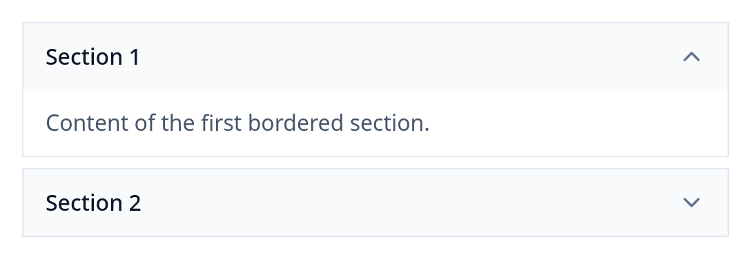 Screenshot of Accordion Bordered template