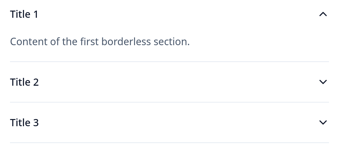 Screenshot of Accordion Flush template