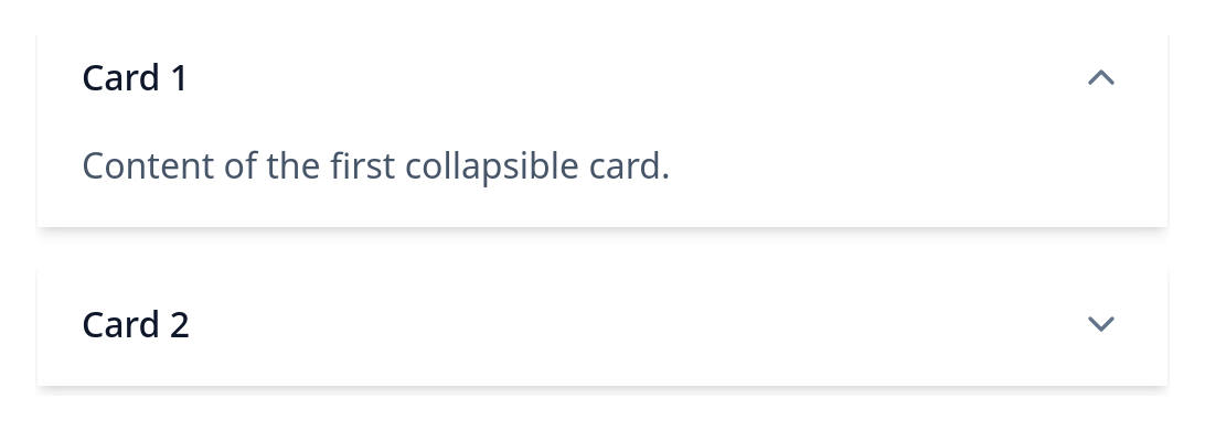 Screenshot of Accordion Separated template