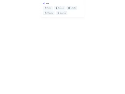 Screenshot of Blog Share Buttons template