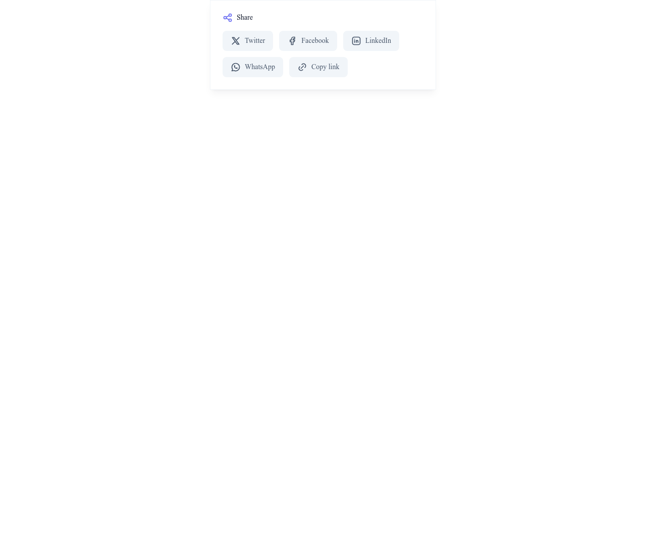 Screenshot of Blog Share Buttons template