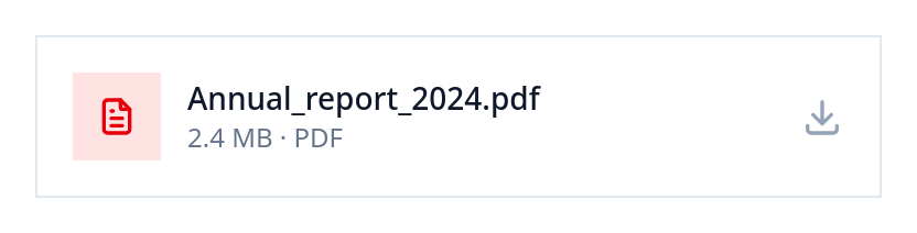 Screenshot of Card File Simple template