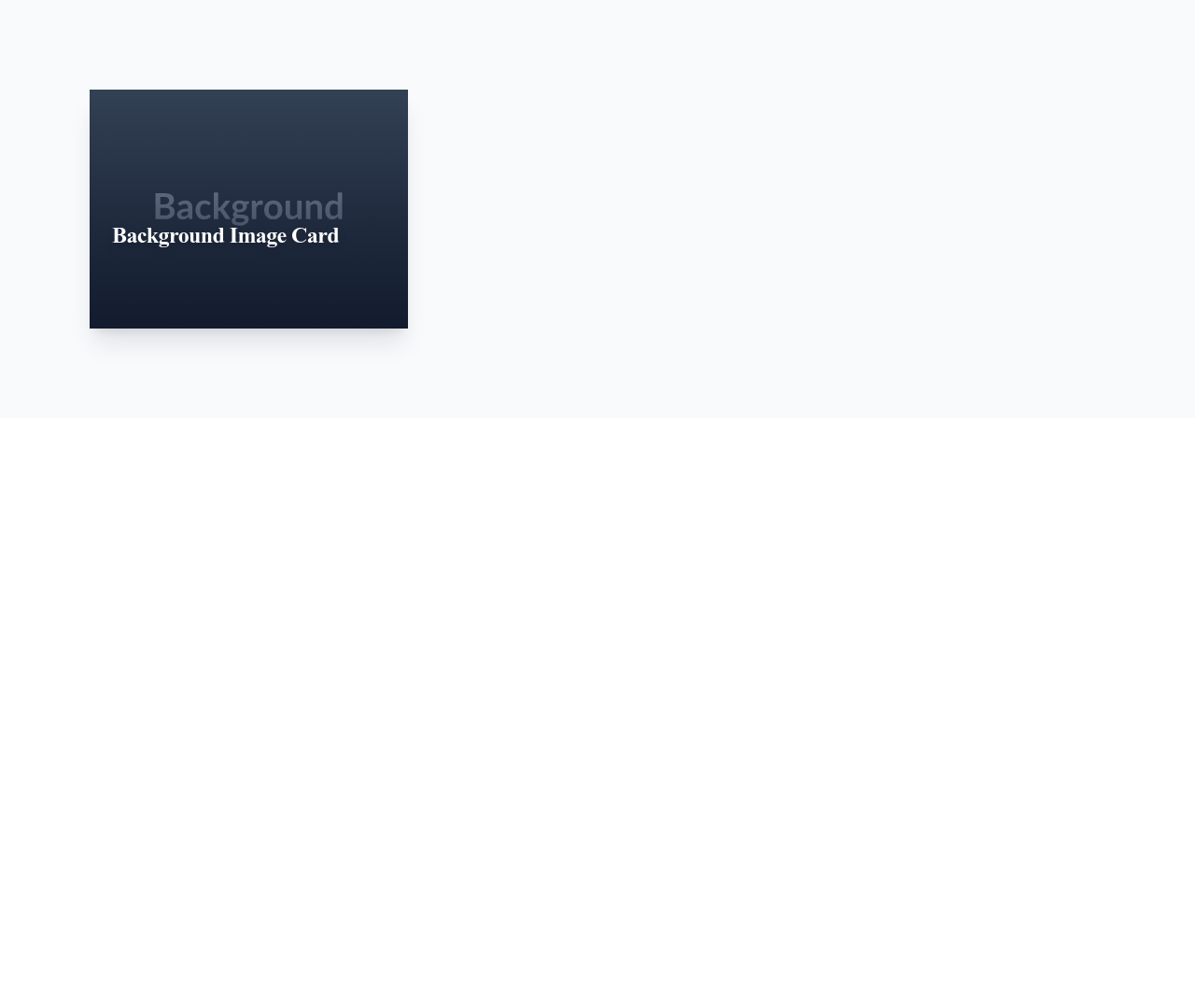 Screenshot of Card Image Background template