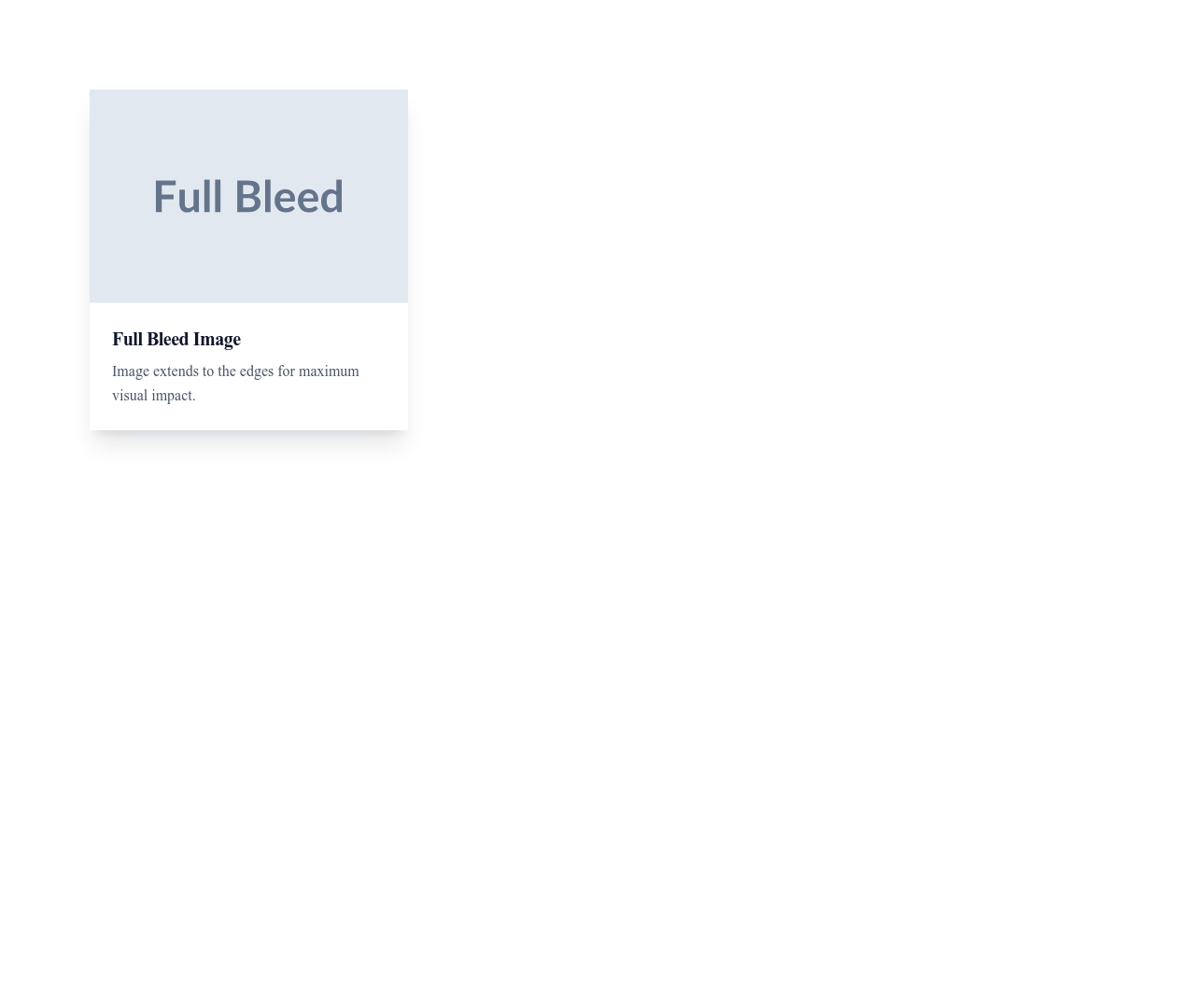 Screenshot of Card Image Full Bleed template