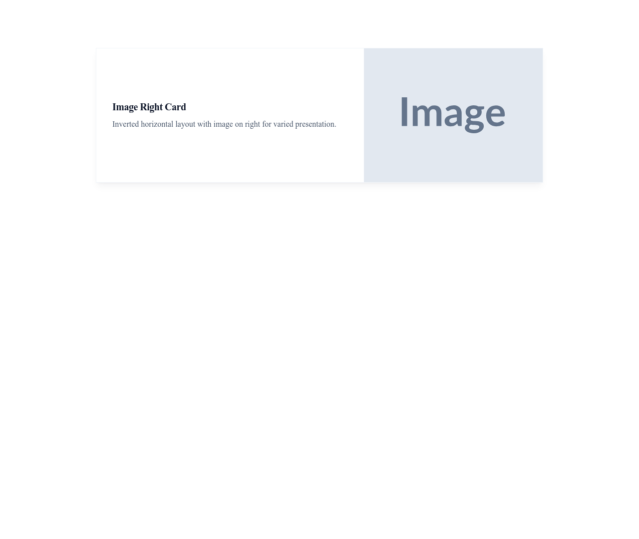 Screenshot of Card Image Right template
