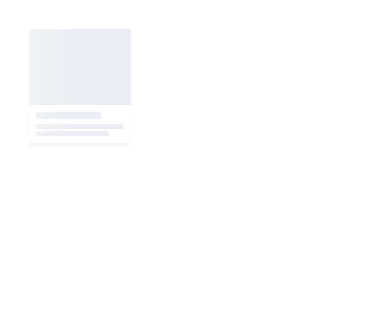 Screenshot of Card Skeleton template