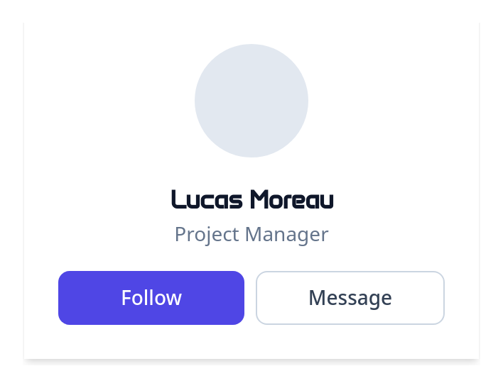 Screenshot of Card User Actions template