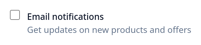Screenshot of Checkbox Description template