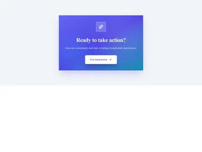Screenshot of CTA Card Gradient template