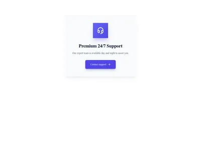 Screenshot of CTA Card Icon Top template