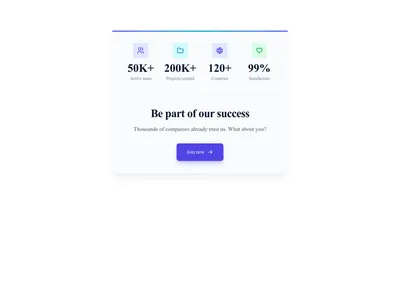 Screenshot of CTA Card Stats template