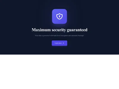 Screenshot of CTA Large Icon template