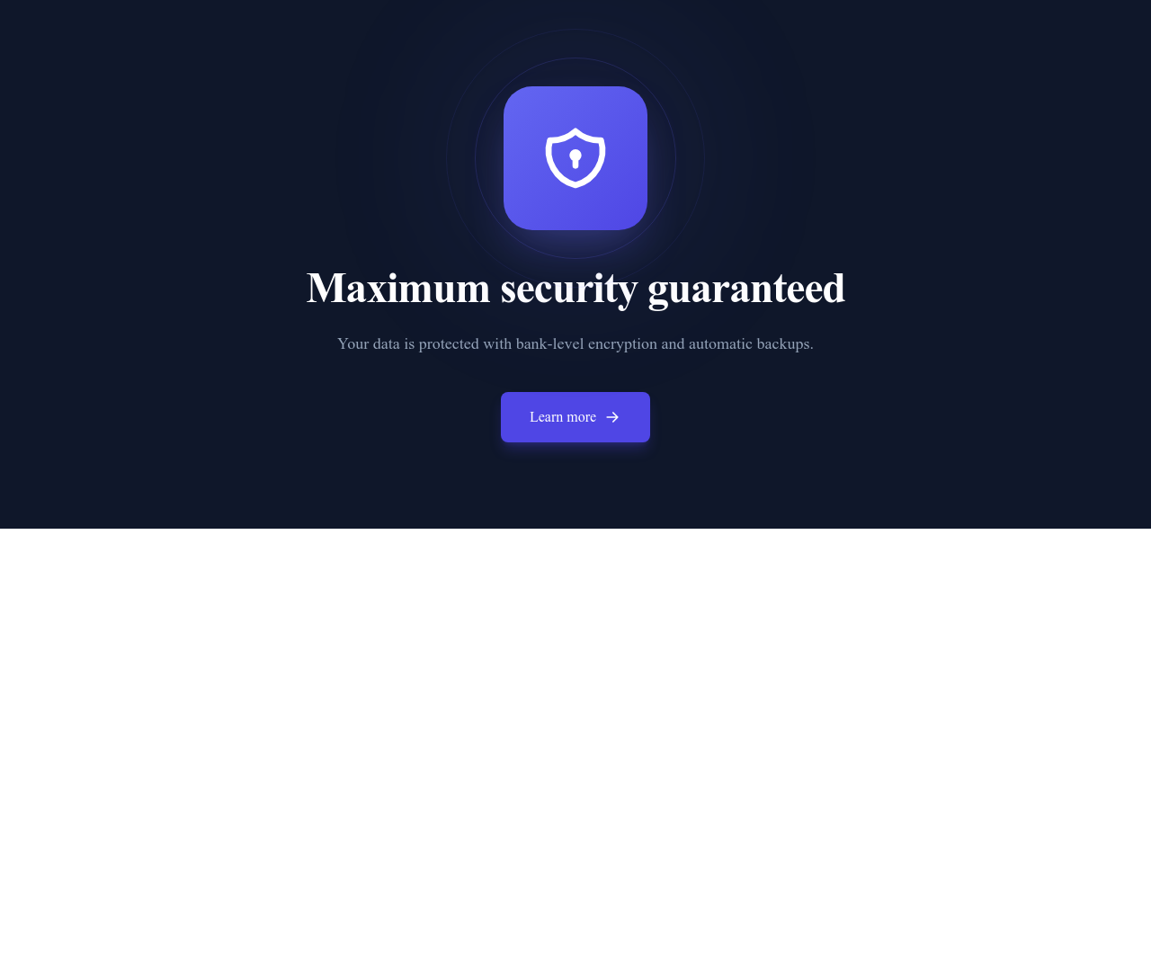 Screenshot of CTA Large Icon template