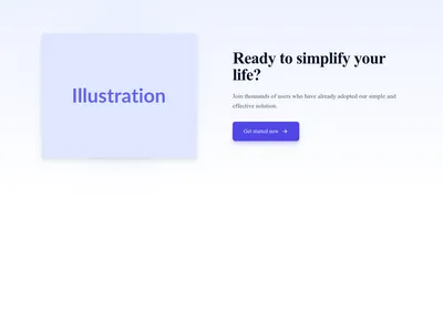 Screenshot of CTA Illustration template