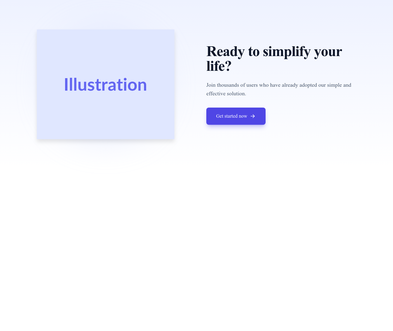 Screenshot of CTA Illustration template