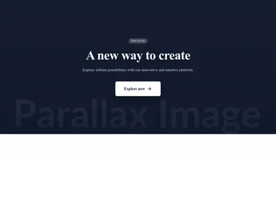Screenshot of CTA Parallax Image template