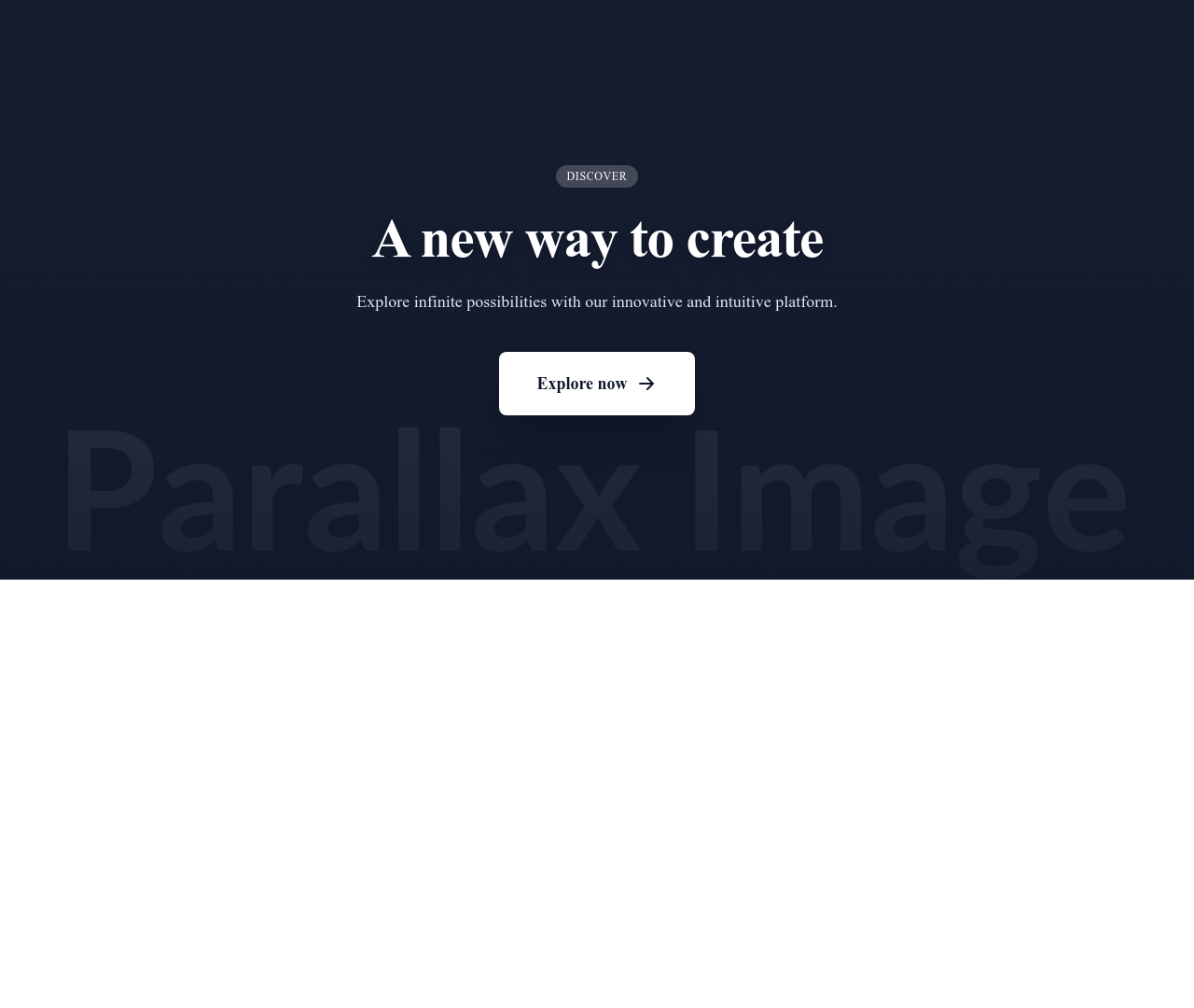 Screenshot of CTA Parallax Image template