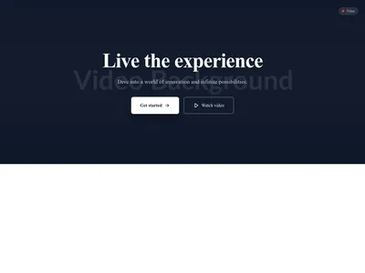 Screenshot of CTA Video Background template