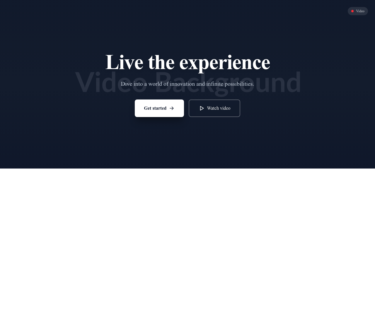 Screenshot of CTA Video Background template