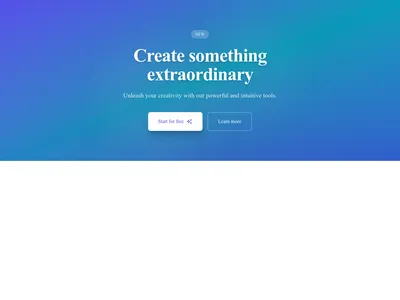 Screenshot of CTA Simple Gradient template
