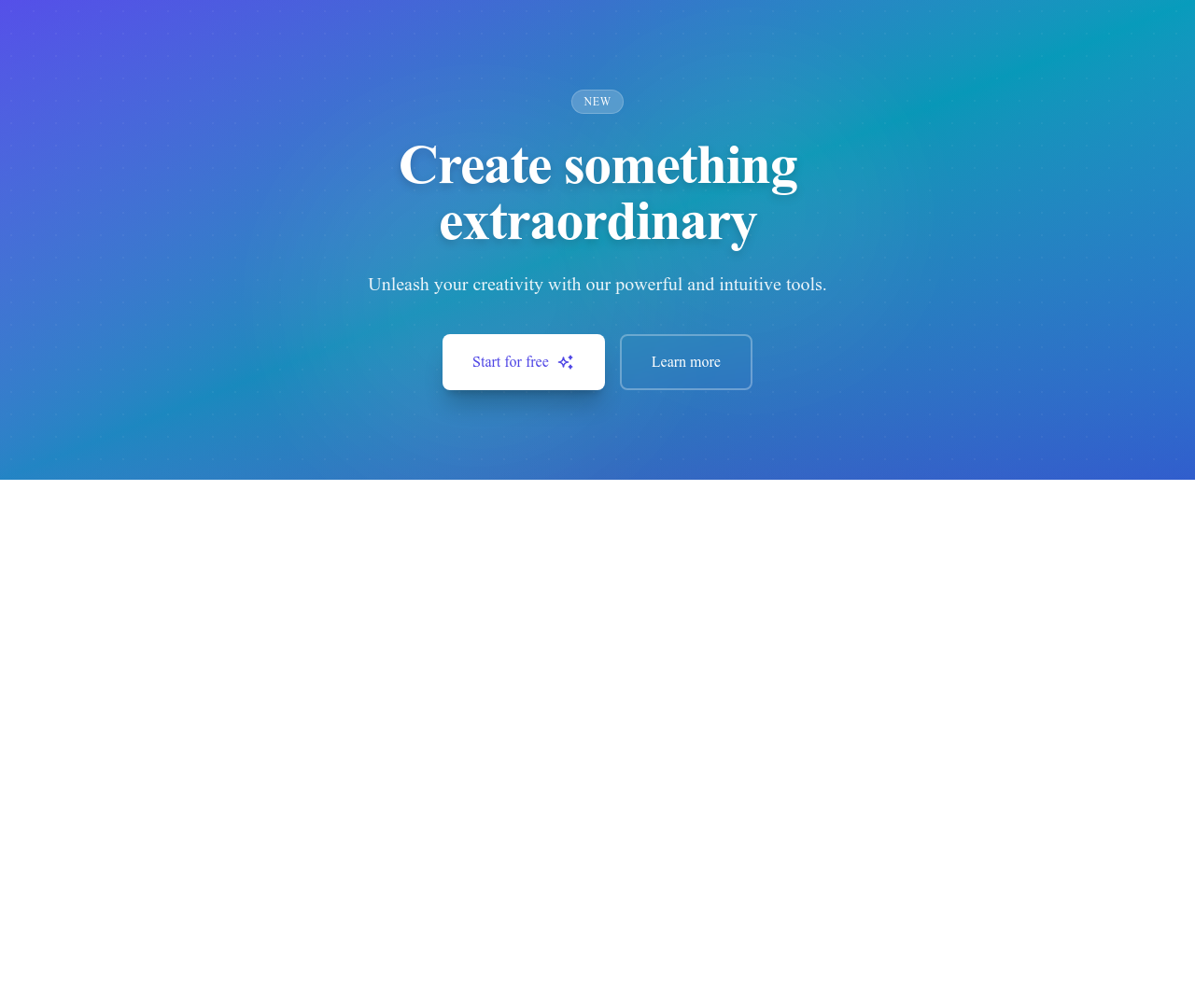Screenshot of CTA Simple Gradient template