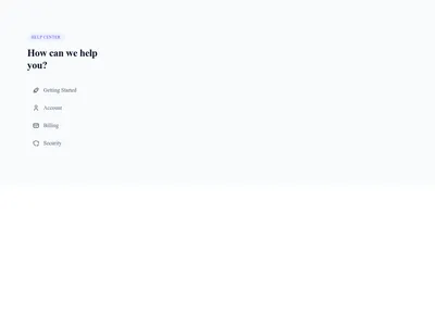 Screenshot of FAQ Sidebar template