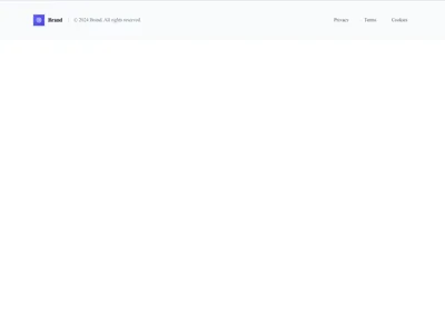 Screenshot of Footer Simple template