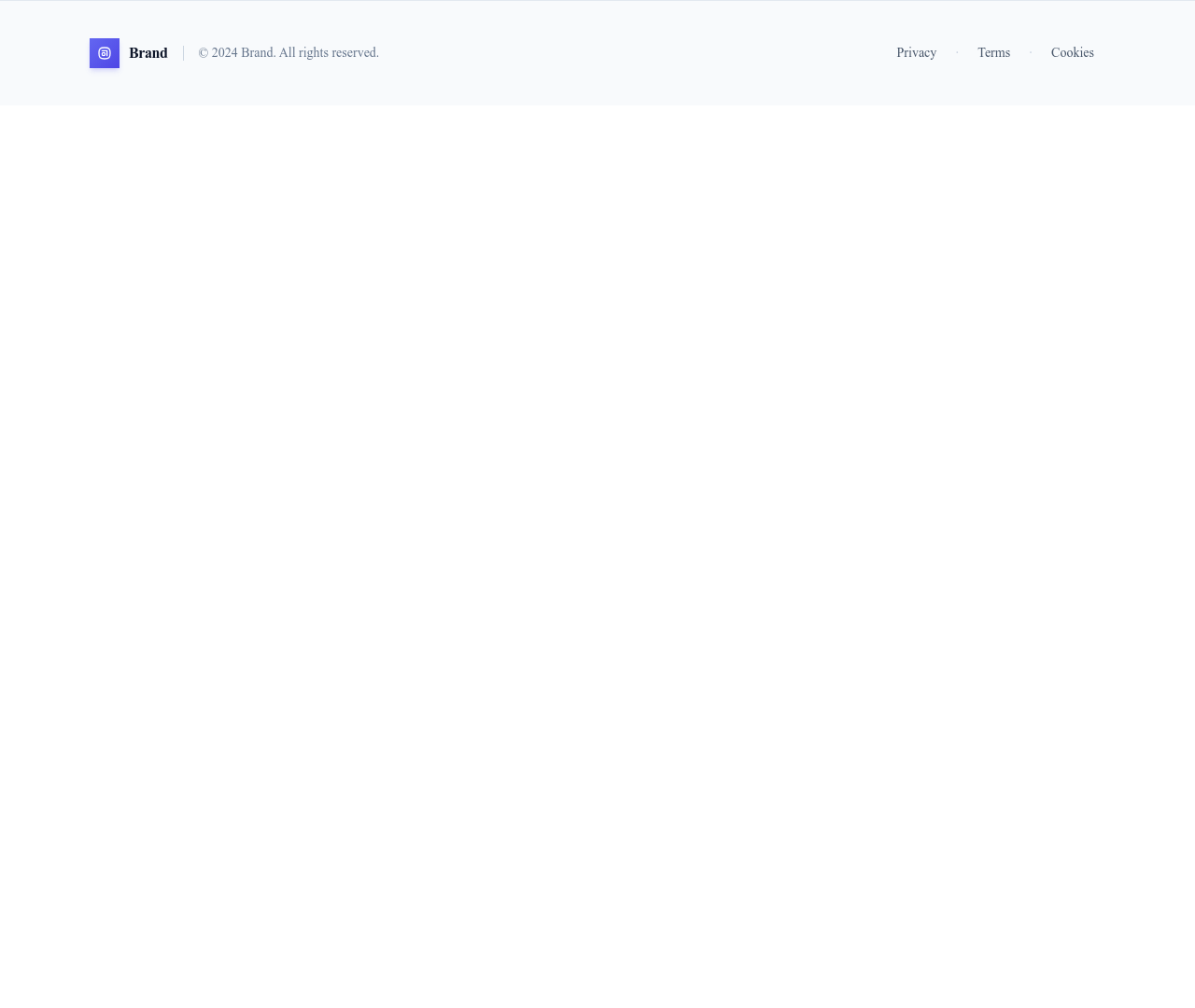 Screenshot of Footer Simple template