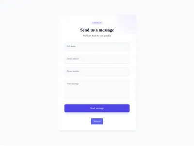 Screenshot of Form Floating Labels template