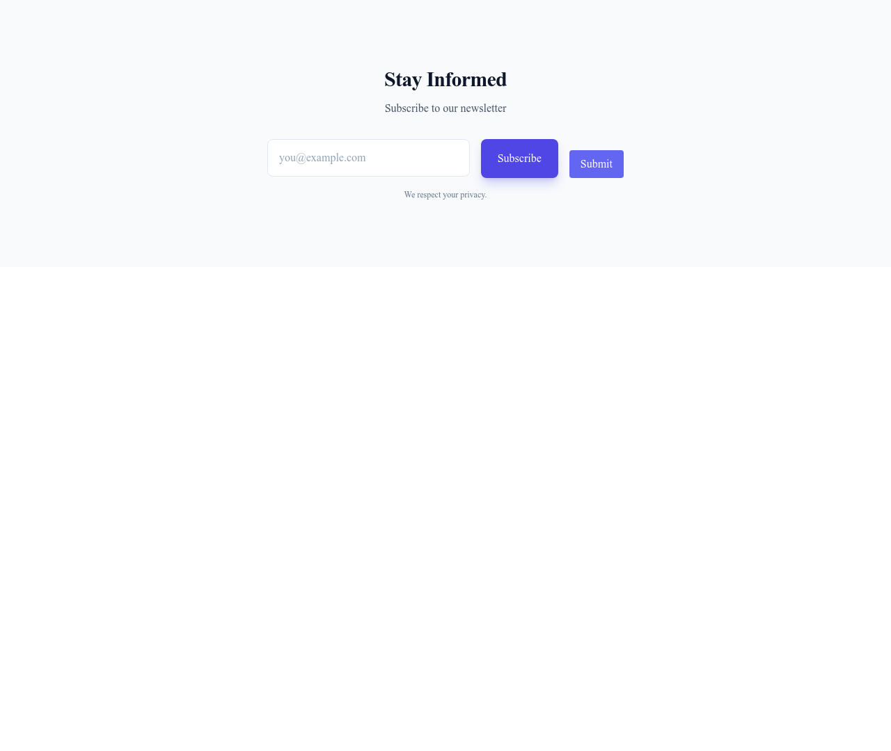 Screenshot of Form Inline template