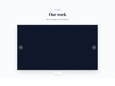 Screenshot of Gallery Carousel template