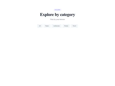 Screenshot of Gallery Categories template