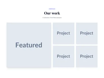 Screenshot of Gallery Featured template