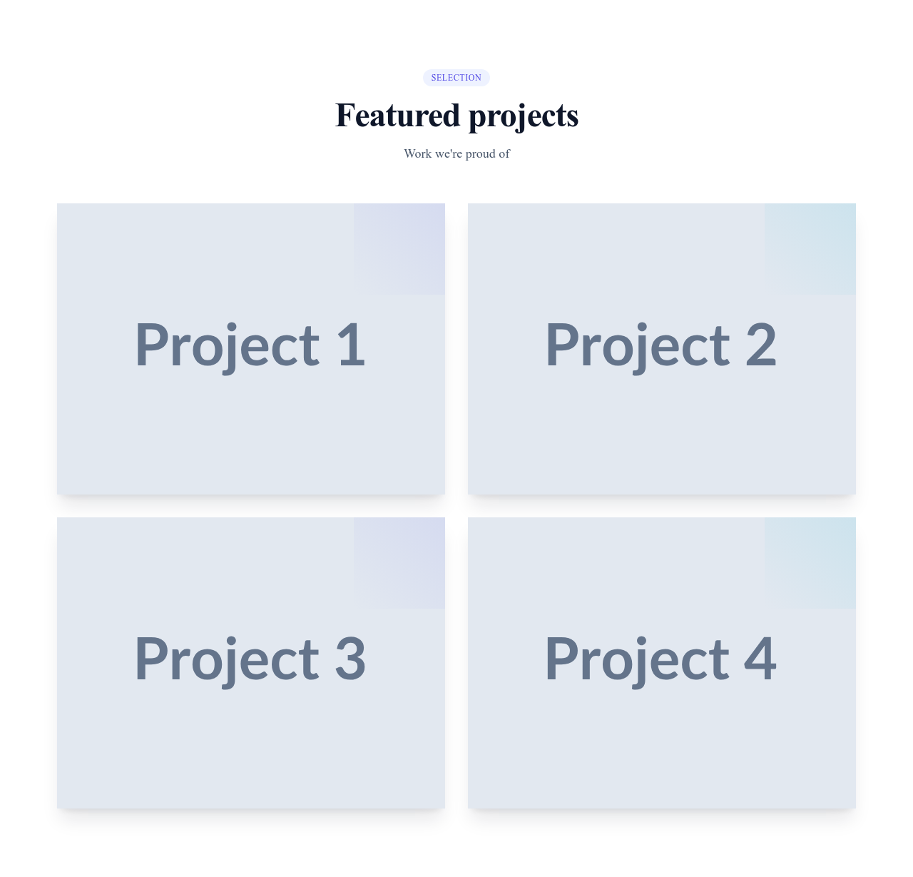 Screenshot of Gallery Grid 2 Columns template