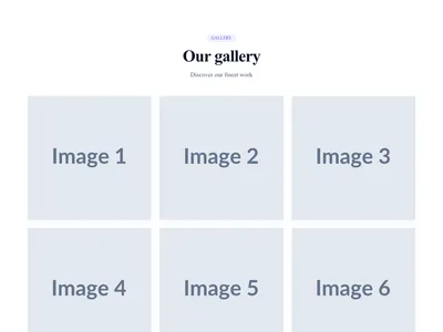Screenshot of Gallery Grid 3 Columns template