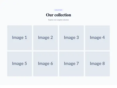Screenshot of Gallery Grid 4 Columns template