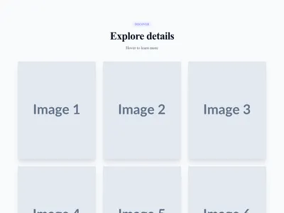 Screenshot of Gallery Hover Info template