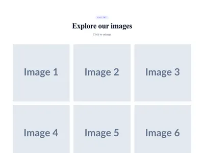 Screenshot of Gallery Lightbox template