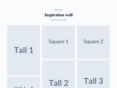 Screenshot of Gallery Masonry template