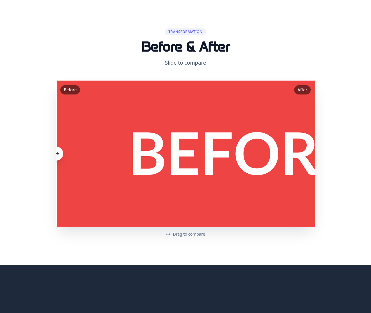 Screenshot of Gallery Before/After template