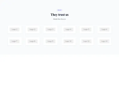 Screenshot of Gallery Client Logos template