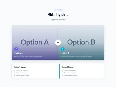 Screenshot of Gallery Comparison template