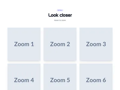 Screenshot of Gallery Zoom template