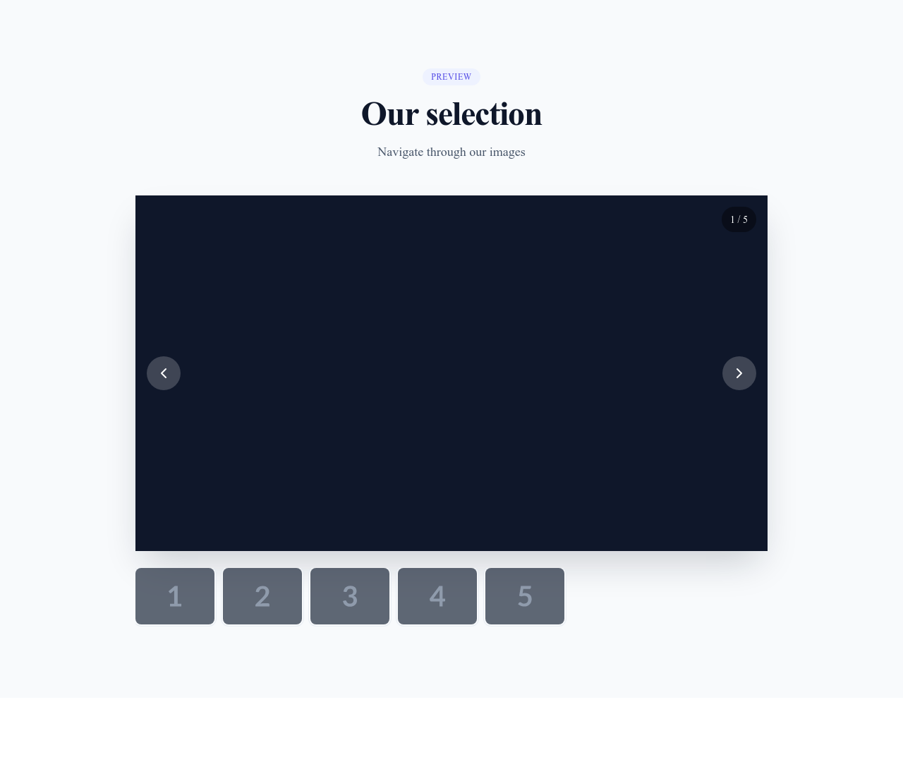 Screenshot of Gallery Thumbnails template