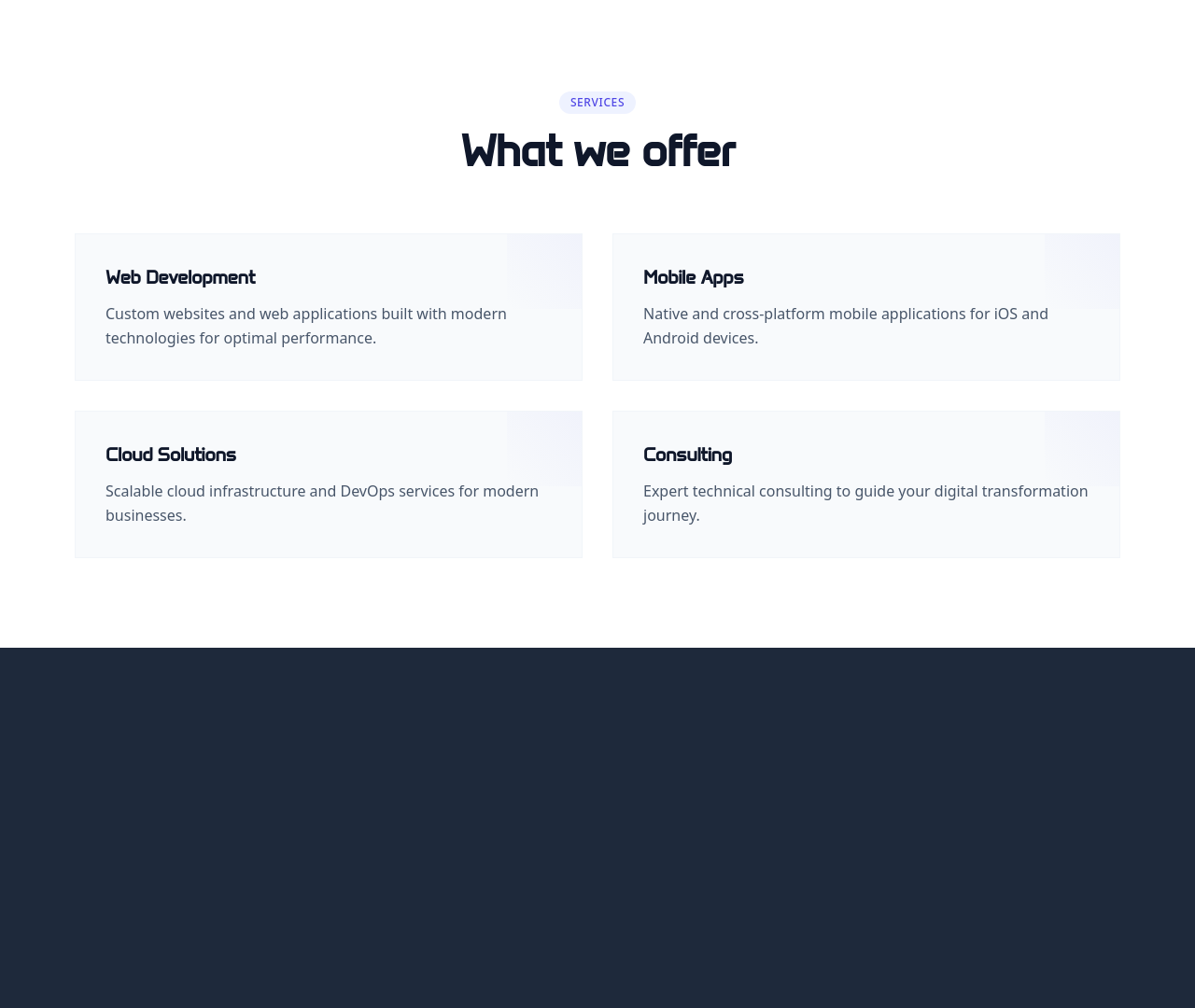 Screenshot of Grid 2 Columns template