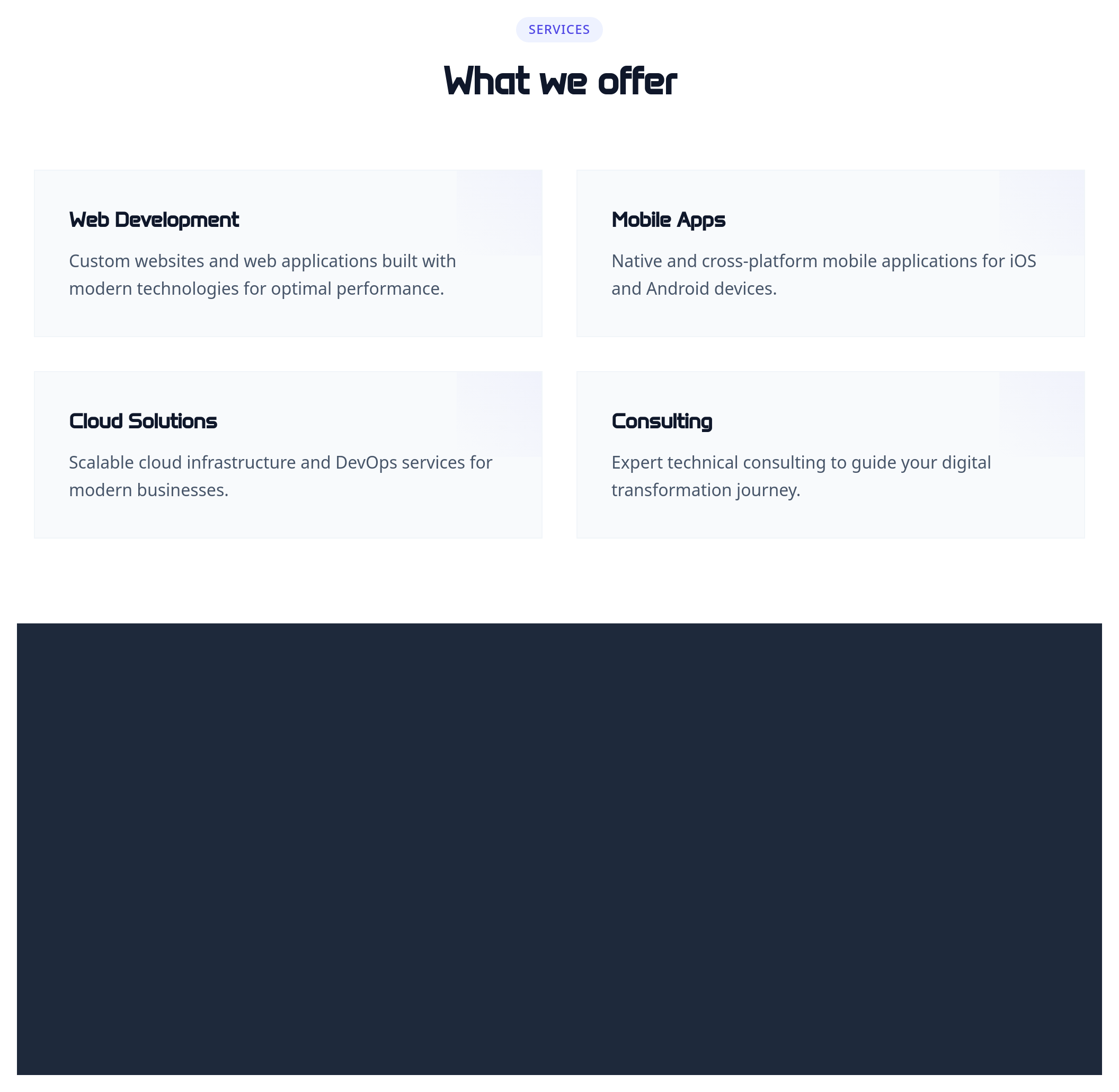 Screenshot of Grid 2 Columns template