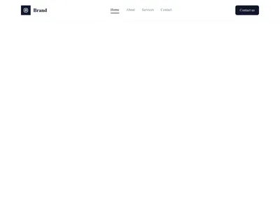 Screenshot of Header Bordered template