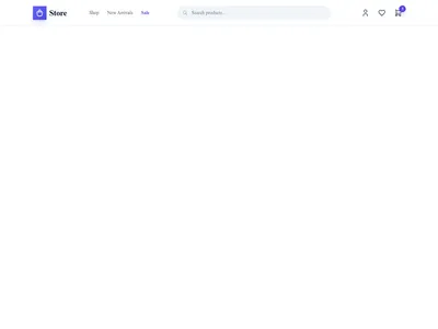 Screenshot of Header E-commerce Full template