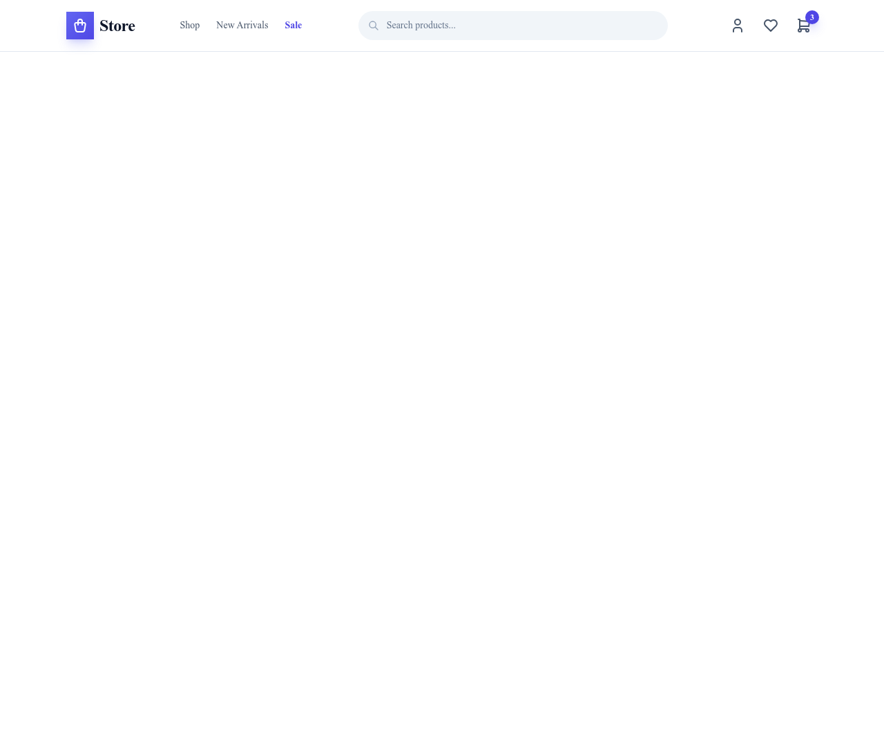 Screenshot of Header E-commerce Full template