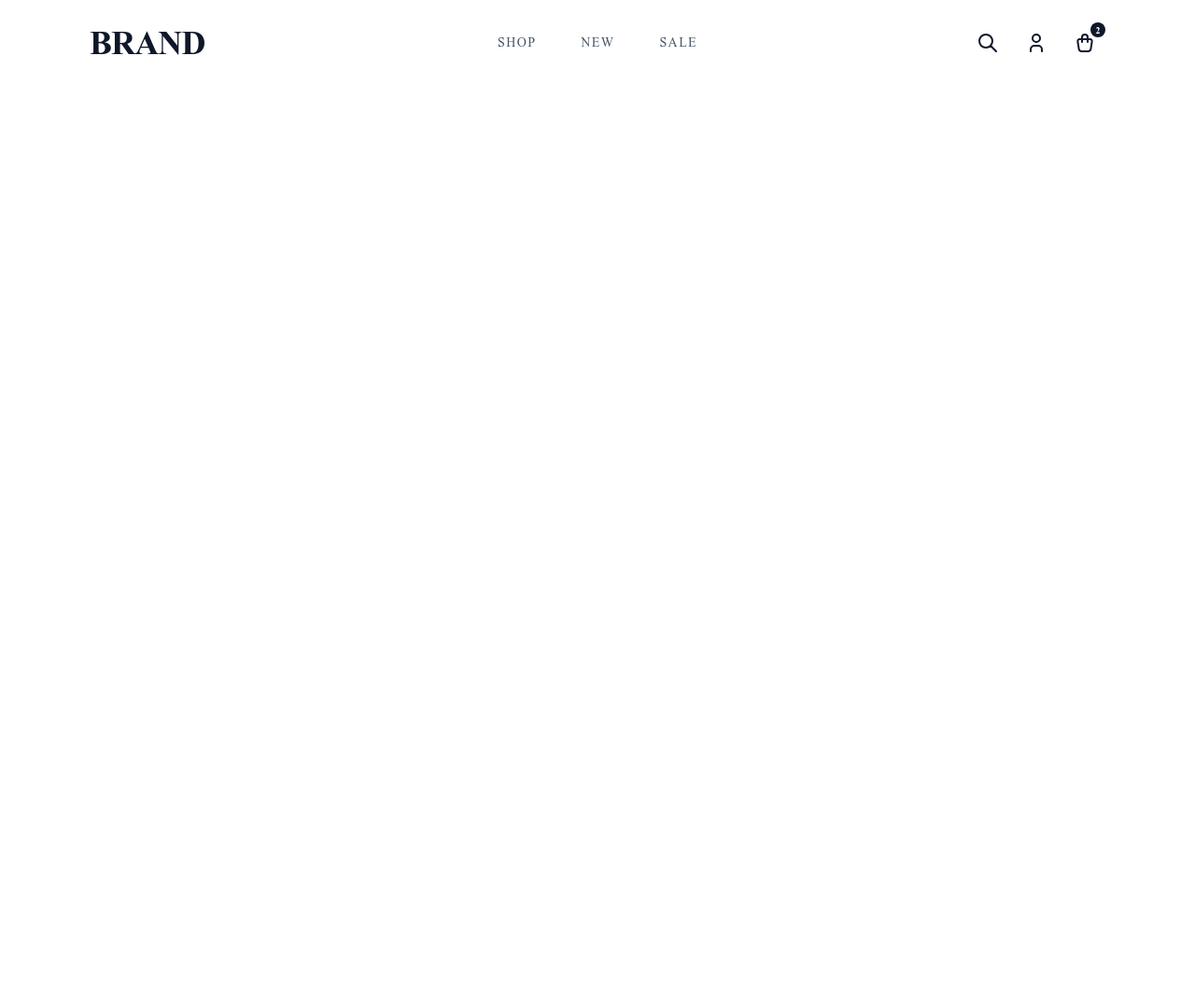 Screenshot of Header E-commerce Minimal template